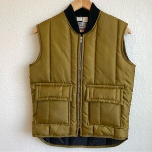 Walls Men's Olive Green Quilted Vest